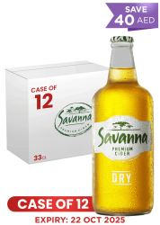 Savanna Dry Cider Btl 33 Cl X 12 Case