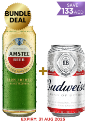 24 Amstel Regular Can 50CL+24 Budweiser Can 33CL.