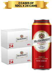 2 Cases Mecklenburger Pilsener Can 50 CL Promo