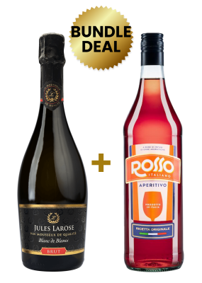 Buy 1 Bottle Jules Larose Blanc De Blancs Brut 75Cl, Get 1 Bottle Rosso Italiano Aperitivo 1L Free